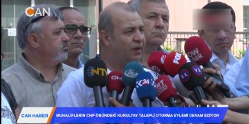 MUHALİFLERİN CHP ÖNÜNDEKİ KURULTAY TALEPLİ OTURMA EYLEMİ DEVAM EDİYOR – 08.2018