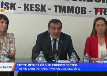 ‘TTB’NİN BARIŞTAN YANA TAVRININ DESTEKÇİSİYİZ” – MESLEK ÖRGÜTLERİNDEN TTB DESTEK AÇIKLAMASl – 08.2018