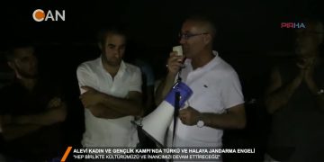 TÜRKÜ VE HALAYA JANDARMA ENGELİ – 08.2018 – Alevi Kadın ve Gençlik Kampında Jandarma Engeli