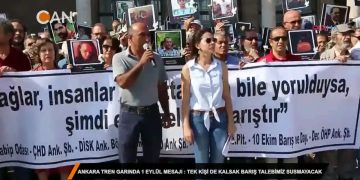 Ankara Tren Garında 1 Eylül mesajı: ”Tek kişi de kalsak barış talebimiz susmayacak”