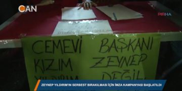 Zeynep Yıldırım’ın serbest bırakılması için imza kampanyası başlatıldı