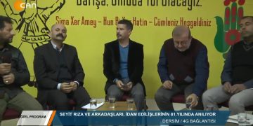 003 • 2018 12·06 • ÖZEL PROGRAM CANLI YAYIN 81 YILINDA DERSİM SEYİD RIZA VE ARKADAŞLARININ ANMASI SUNUCU NESİMİ ADAY