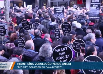 127 – 2019-01-21 – YAŞAMIN İÇİNDEN HRANT DİNK VURULDUGU YERDE ANILDI ”BİZ BİTTİ DEMEDEN BU DAVA BİTMEZ” 20 01 2019