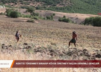 101 – 2019-08- 17 – YORUMSUZ – KENffi TÜKENMEYİBIRAKIP KÖYDE ÜRETMEYİSEÇEN DERSİMLİ GENÇLER 16.08.2019