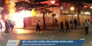 157 – 2019- 10-20 – ŞİLİ’DE HALK ZAMLARA KARŞIAYAKLANDI