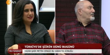 065 – 2019- 12-09 – BU SABAH CAN PROGRAMININ KONUGU YAZAR ŞAİR METİN CENGİZ 09 12 2019