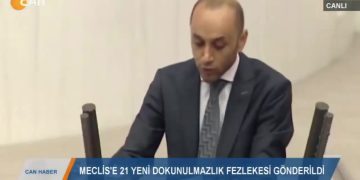 071 – 2019- 12-09 – MECLİS’E 21 YENİDOKUNULMAZLIK FEZLEKESİ GÖNDERİLDİ