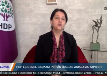CANAKTÜEL – HDP EŞ GENEL BAŞKANI PERVİN BULDAN AÇIKLAMA YAPIYOR