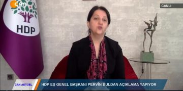 CANAKTÜEL – HDP EŞ GENEL BAŞKANI PERVİN BULDAN AÇIKLAMA YAPIYOR