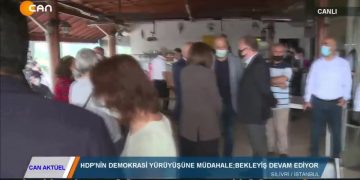 CANAKTÜEL – HDP’NİN DEMOKRASİYÜRÜYÜŞÜ MÜDAHALEİLE BAŞLADI