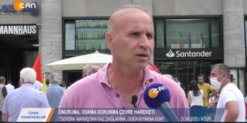 CANA YANSIYANLAR – KÖLN “ONURUMA, OVAMA DOKUNMA ÇEVRE HAREKETİ” – 06.07.2020