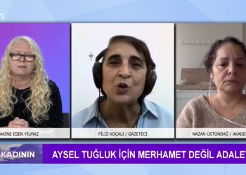 Aysel Tuğluk için Merhamet değil Adalet, Sakine Esen Yılmaz ile Söz Kadının – Konuklar: Filiz Koçali, Nazan Üstündağ sizlerle..14.01.2022