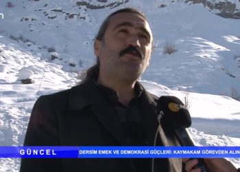 Dersim Emek ve Demokrasi Güçleri: Kaymakam Görevden Alınsın,Güncel