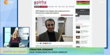 ? Dilek Odabaş Bakır ile Can’da Bu Sabah’ın 8 Şubat Salı günü konukları ? ?Önder Algedik |Enerji Uzmanı ?Cihan Ölmez |Gazeteci