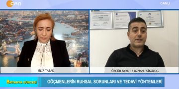 Göçmenlerin ruhsal sorunları ve tedavi yöntemleri – Elif Tabak’ın sunduğu Britanya Güncesi bugün konuğu Uzman Psikolog Özgür Aykut ile birlikte sizlerle…