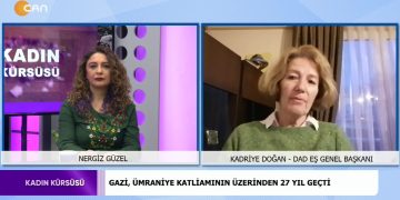 1921 Koçgiri, 1993 Sivas, 1995 Gazi Katliamı. Nergiz Güzel ile Kadın Kürsüsü. Konuk: Kadriye Doğan