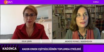 Kadın erkek eşitsizliğinin toplumda etkileri – Dilek Şirin’in sunduğu Kadınca programı bugün Akademisyen Bedriye Poyraz ile sizlerle… – 12.03.2022