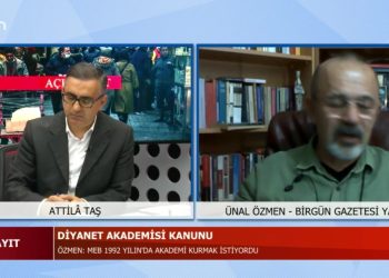 Attila Taş ve Konukları; yazar Ünal Özmen, PSAKD genel başkanı Gani Kaplan ve yazar Musa Kazım Engin Açık Kayıt’ta Diyanet Akademisi’nin kurulmasının amaçları tartışıyor
