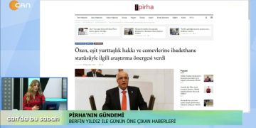 Berfin Yıldız ile Can’da Bu Sabah’ın 8 Nisan Cuma günü konukları Adıyaman Kömür Belde Belediyesi Başkanı Erkan Karataş Psikiyatrist Azad Günderci Gazeteci Barış Kop Gazeteci Kayhan Ayhan
