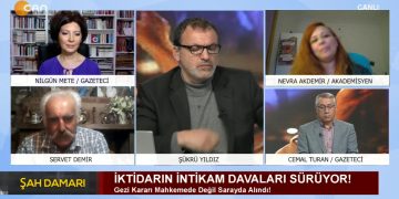 Gezi Kararı Mahkemede Değil Sarayda Alındı, Şükrü Yıldız ile Şah Damarı. Konuklar: Servet Demir, Nilgün Mete, Cemal Turan, Nevra Akdemir Sizlerle..