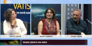 Sanatımızın Renkleri…Fintoz Dikme ile Nuray Canerik ve Aydın Yağan VATİS programında sizlerle… Rengê Hunerê Ma… Eve Fintoz Dikme a Nuray Canerik û Aydın Yağan Programê VATİS’de meymanê sımayê