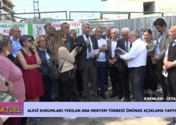 Alevi Kurumları Ana Meryem Türbesi Önünde Açıklama Yapılıyor.Berfin Yıldız ile Can Aktuel..