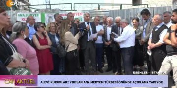 Alevi Kurumları Ana Meryem Türbesi Önünde Açıklama Yapılıyor.Berfin Yıldız ile Can Aktuel..