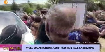 Aysel Doğan Dersim’e Götürülürken Halk Karşılaması..