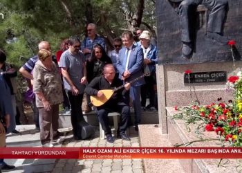 Halk Ozanı Ali Ekber Çiçek 16. Yılında Mezarı Başında Anıldı, Gülümser Kaya ile Tahtacı Yurdundan Sizlerle..