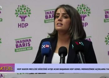 HDP Kadın Meclisi Sözcüsü Ayşe Açar Başaran Açıklama Yapıyor