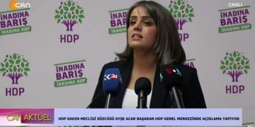 HDP Kadın Meclisi Sözcüsü Ayşe Açar Başaran Açıklama Yapıyor