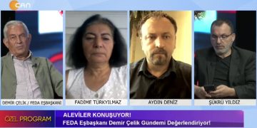 Aleviler Konuşuyor! FEDA Eşbaşkanı Demir Çelik Gündemi Değerlendiriyor! Şükrü Yıldız’ın sunumuyla Özel Program konukları FEDA Eşbaşkanı Demir Çelik , Fadime Türkyılmaz ve Aydın Deniz ile Can Tv’de.