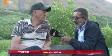 Dewa Mollaaliler. Ali Şeker’in sunumuyla Teberik programı Can Tv’de. Ovacık / Dersim