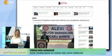 Dilek Odabaş Bakır ile Can’da Bu Sabah’ın 6 Haziran Pazartesi günü konukları HDP Ağrı Milletvekili Dilan Dirayet Taşdemir Mor Dayanışma Sözcüsü Cemile Baklacı