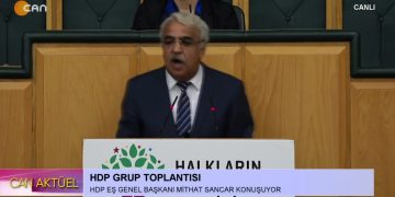 HDP Grup Toplantısı, HDP Eş Genel Başkanı Mithat Sancar Konuşuyor..