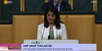 HDP Grup Toplantısı. HDP Eş Genel Başkanı Pervin Buldan Konuşuyor..