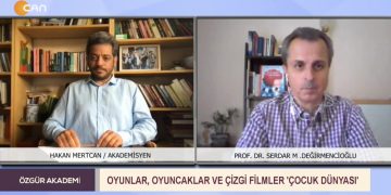 Oyunlar , Oyuncaklar ve Çizgi Filmler ‘ Çocuk Dünyası’ 
Hakan Mertcan’nın sunumuyla Özgür Akademi bugün konuğu Prof. Dr. Serdar M. Değirmencioğlu ile Can TV’de…
