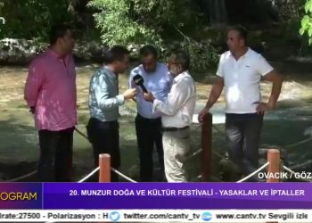 20. Munzur Doğa Ve Kültür Festivali İle İlgili Değerlendirme Mustafa Sarıgül Ruhan Alan Seyfi Geyik