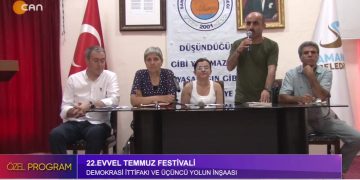 22. Evvel Temmuz Festivali Demokrasi İttifakı Ve Üçüncü Yolun İnşaası
