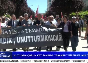 42. Yılında Çorum Katliamında Yaşamını Yitirenler Anıldı. Rohat Emekçi ile Cana Yansıyanlar..