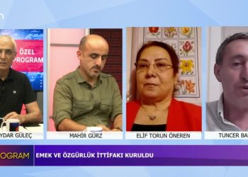 Veli Haydar Güleç’in Sunduğu Özel Programın Konukları: *Devrimci Parti Eş Genel Başkanı – Elif Torun Öneren *HDP Eş Genel Başkan Yardımcısı – Tuncer Bakırhan *Sosyalist Meclis Federasyonu Sözcüsü – Mahir Gürz