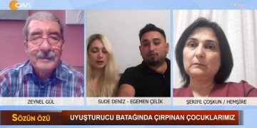 Zeynel Gül’ün sunumuyla Sözün Özü bugün konukları Sude Deniz ,Egemen Çelik , Şerife Coşkun ve Oğlunu Uyuşturucan Kurtarmak isteyen bir anneyle Can TV’de