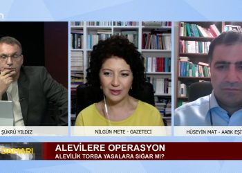 Alevilere Operasyon Şükrü Yıldız’ın Sunduğu Şah Damarı Programının Konukları: Cemal Turan – Gazeteci Nirgün Mete – Gazeteci Hüseyin Mat – AABK Eşit Başkanı Mustafa Aslan – ABF Genel Başkanı