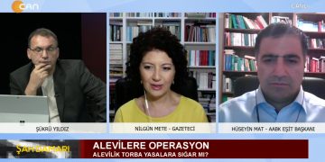 Alevilere Operasyon Şükrü Yıldız’ın Sunduğu Şah Damarı Programının Konukları: Cemal Turan – Gazeteci Nirgün Mete – Gazeteci Hüseyin Mat – AABK Eşit Başkanı Mustafa Aslan – ABF Genel Başkanı