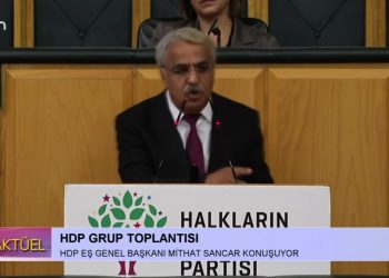 HDP Grup Toplantısı, HDP Eş Genel Başkanı Mithat Sancar Konuşuyor..