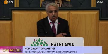 HDP Grup Toplantısı, HDP Eş Genel Başkanı Mithat Sancar Konuşuyor..