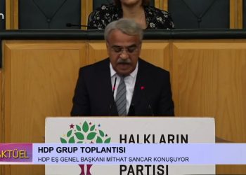 HDP Grup Toplantısı, HDP Eş Genel Başkanı Mithat Sancar Konuşuyor..
