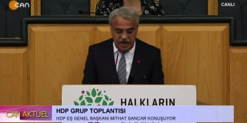 HDP Grup Toplantısı, HDP Eş Genel Başkanı Mithat Sancar Konuşuyor..