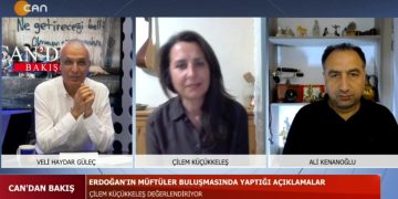 Veli Haydar Güleç, Çilem Küçükkeleş ve Ali Kenanoğlu’nun Ülkenin Güncel Gelişmelerini Tartıştıkları Can’dan Bakış Programının Konuları: Erdoğan’ın Müftüler Buluşmasında Yaptığı Açıklamalar ve Alevi Gündemi Can Tv’de