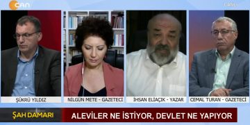 Aleviler Ne İstiyor, Devlet Ne Yapıyor ? Şükrü Yıldız’ın Sunduğu Şah Damarı Programının Konukları * Gazeteci Cemal Turan *Yazar İhsan Eliaçık *Gazeteci Nilgün Mete